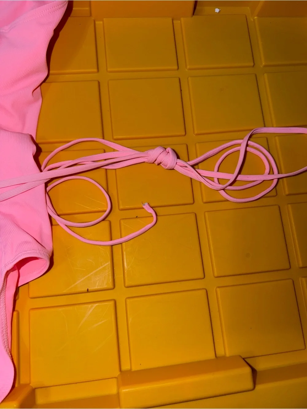 Women’s Neon Pink One-Piece Swimsuit — Sleek Strappy Back